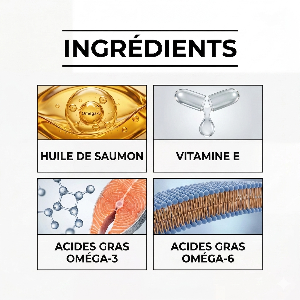 Huile de Saumon Pure - Riche en Oméga-3