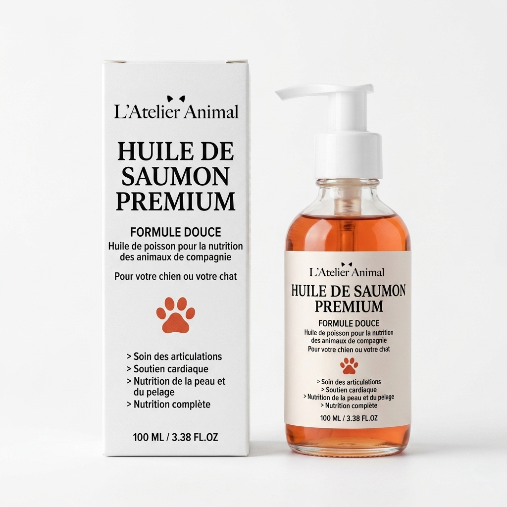 Huile de Saumon Pure - Riche en Oméga-3